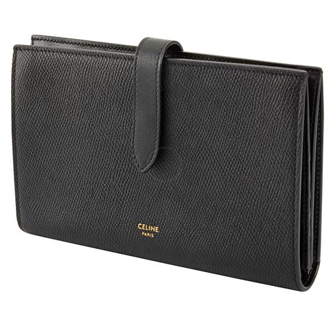 celine strap wallet large|LARGE STRAP WALLET IN GRAINED CALFSKIN .